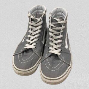 Gray high top Vans